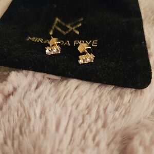 Miranda Frye Gold Stud Earrings
